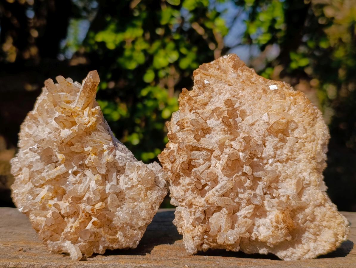 Natural Malagasy Quartz Clusters x 12 From Madagascar - Toprock Gemstones and Minerals 