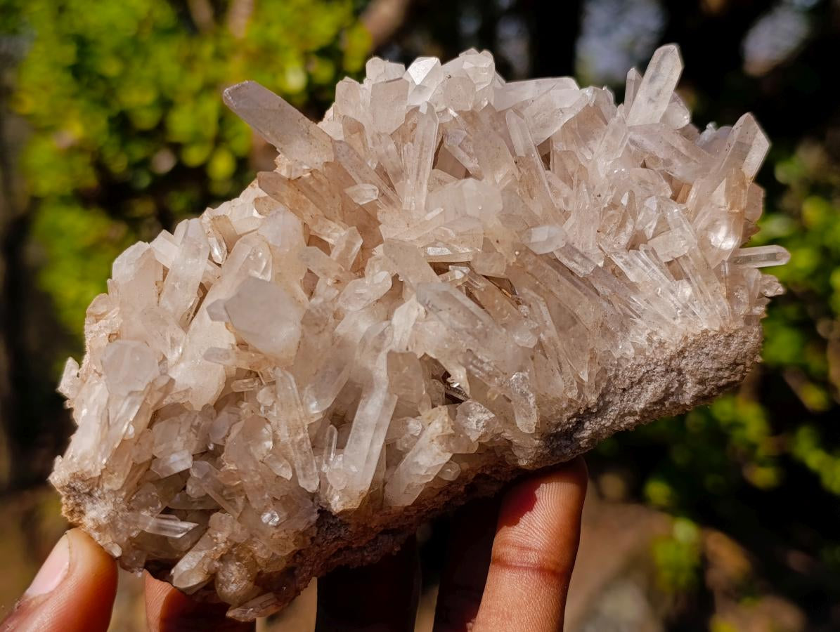 Natural Malagasy Quartz Clusters x 12 From Madagascar - Toprock Gemstones and Minerals 