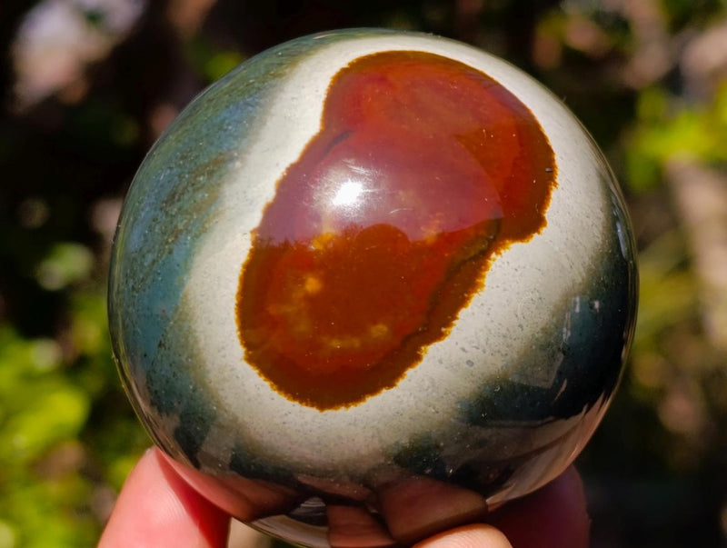 Polished Polychrome Jasper Spheres x 3 From Androka, Madagascar - Toprock Gemstones and Minerals 