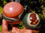 Polished Polychrome Jasper Spheres x 3 From Androka, Madagascar - Toprock Gemstones and Minerals 