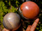 Polished Polychrome Jasper Spheres x 3 From Androka, Madagascar - Toprock Gemstones and Minerals 