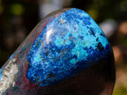 Polished Shattuckite Free Forms with Malachite, Azurite and Chrysocolla x 4 From Kaokoveld, Namibia - Toprock Gemstones and Minerals 