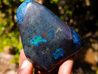 Polished Shattuckite Free Forms with Malachite, Azurite and Chrysocolla x 4 From Kaokoveld, Namibia - Toprock Gemstones and Minerals 