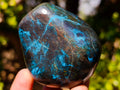 Polished Shattuckite Free Forms with Malachite, Azurite and Chrysocolla x 4 From Kaokoveld, Namibia - Toprock Gemstones and Minerals 