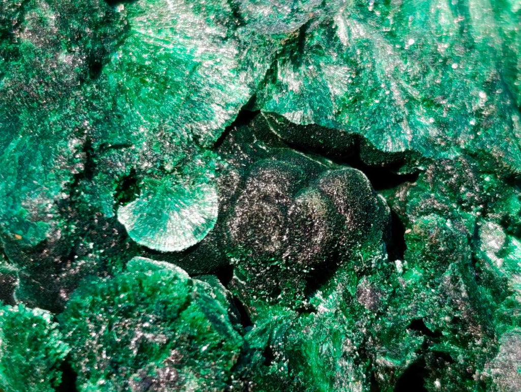 Natural Silky Malachite Specimens x 2 From Kasompe, Congo - Toprock Gemstones and Minerals 