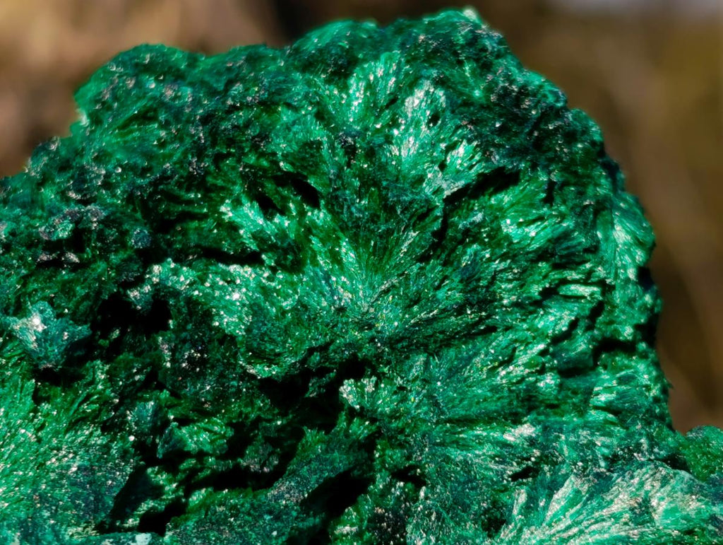 Natural Silky Malachite Specimens x 2 From Kasompe, Congo - Toprock Gemstones and Minerals 