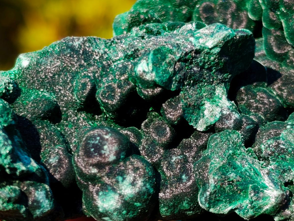 Natural Silky Malachite Specimens x 2 From Kasompe, Congo - Toprock Gemstones and Minerals 