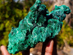 Natural Silky Malachite Specimens x 2 From Kasompe, Congo - Toprock Gemstones and Minerals 
