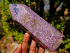 Polished Lepidolite Display Crystals x 3 From Ambatondrazaka, Madagascar - Toprock Gemstones and Minerals 