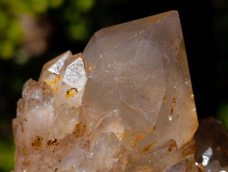 Natural Cascading White Phantom Smokey Luena Quartz Clusters x 4 From Luena, Congo - Toprock Gemstones and Minerals 