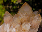 Natural Cascading White Phantom Smokey Luena Quartz Clusters x 4 From Luena, Congo - Toprock Gemstones and Minerals 