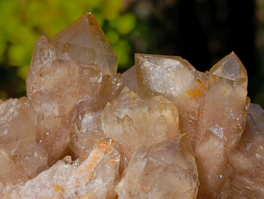 Natural Cascading White Phantom Smokey Luena Quartz Clusters x 4 From Luena, Congo - Toprock Gemstones and Minerals 