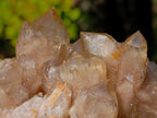 Natural Cascading White Phantom Smokey Luena Quartz Clusters x 4 From Luena, Congo - Toprock Gemstones and Minerals 