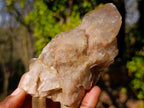 Natural Cascading White Phantom Smokey Luena Quartz Clusters x 4 From Luena, Congo - Toprock Gemstones and Minerals 