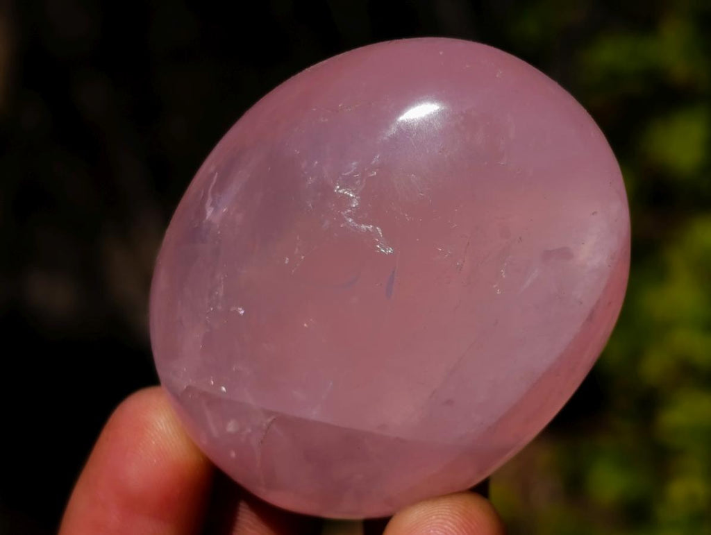 Polished Gemmy Rose Quartz Palm Stones x 20 From Madagascar - Toprock Gemstones and Minerals 