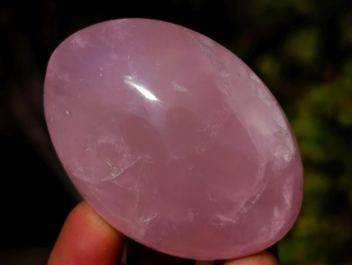 Polished Gemmy Rose Quartz Palm Stones x 20 From Madagascar - Toprock Gemstones and Minerals 
