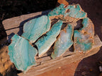 Polished One Side Mtorolite Chrysoprase Slices x 6 From Mutorashanga, Zimbabwe - Toprock Gemstones and Minerals 