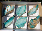 Polished One Side Great Dyke Mtorolite Chrysoprase Slices x 6 From Great Dyke Mountain Range, Zimbabwe