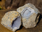 Natural Small Blue Lace Agate Geode Specimens x 35 From Nsanje, Malawi - Toprock Gemstones and Minerals 