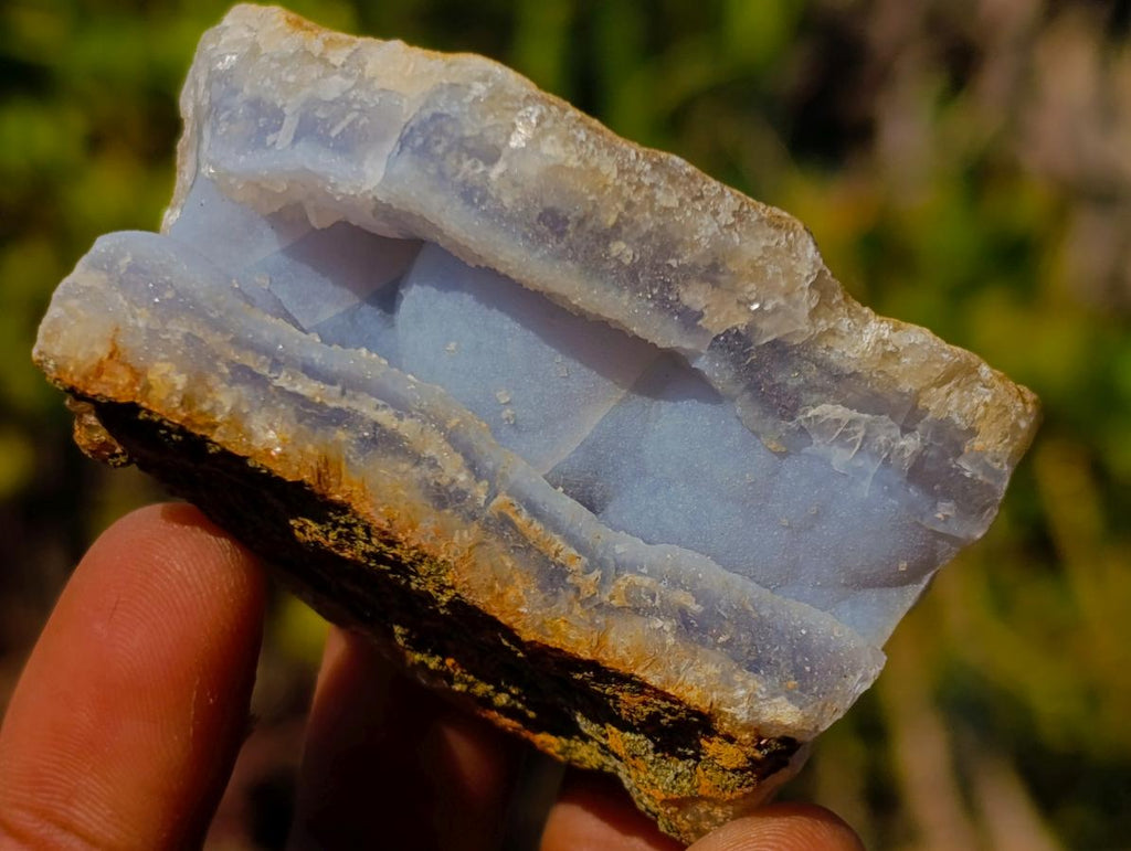 Natural Small Blue Lace Agate Geode Specimens x 35 From Nsanje, Malawi - Toprock Gemstones and Minerals 