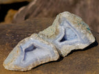 Natural Small Blue Lace Agate Geode Specimens x 35 From Nsanje, Malawi - Toprock Gemstones and Minerals 