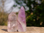 Polished Chevron Amethyst Jewellery Crystals x 24 From Zambia - Toprock Gemstones and Minerals 