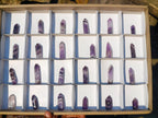 Polished Chevron Amethyst Jewellery Crystals x 24 From Zambia - Toprock Gemstones and Minerals 
