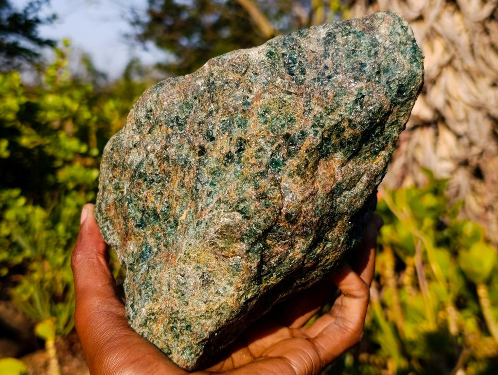 Natural Rare Large Green Apatite Standing Display Specimen x 1 From Betroka, Madagascar - Toprock Gemstones and Minerals 