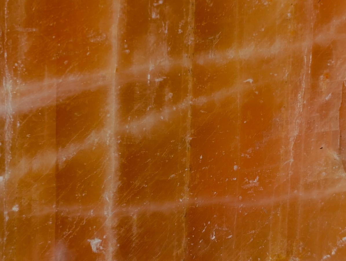 Natural Rhombohedral Sunset Orange Calcite Specimens x 3 From Spitzkop, Namibia - Toprock Gemstones and Minerals 