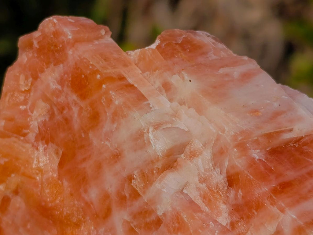 Natural Rhombohedral Sunset Orange Calcite Specimens x 3 From Spitzkop, Namibia - Toprock Gemstones and Minerals 