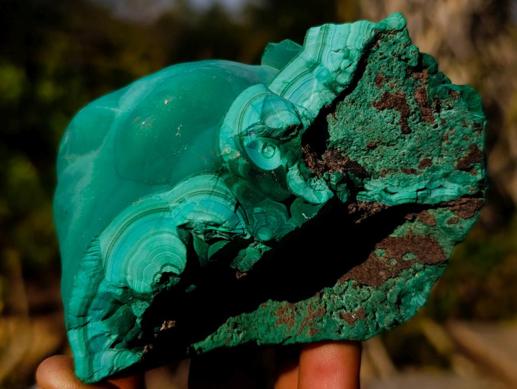 Natural Botryoidal Malachite Specimens x 4 From Congo - Toprock Gemstones and Minerals 