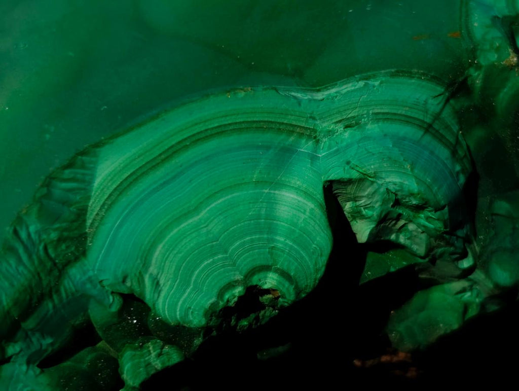 Natural Botryoidal Malachite Specimens x 4 From Congo - Toprock Gemstones and Minerals 