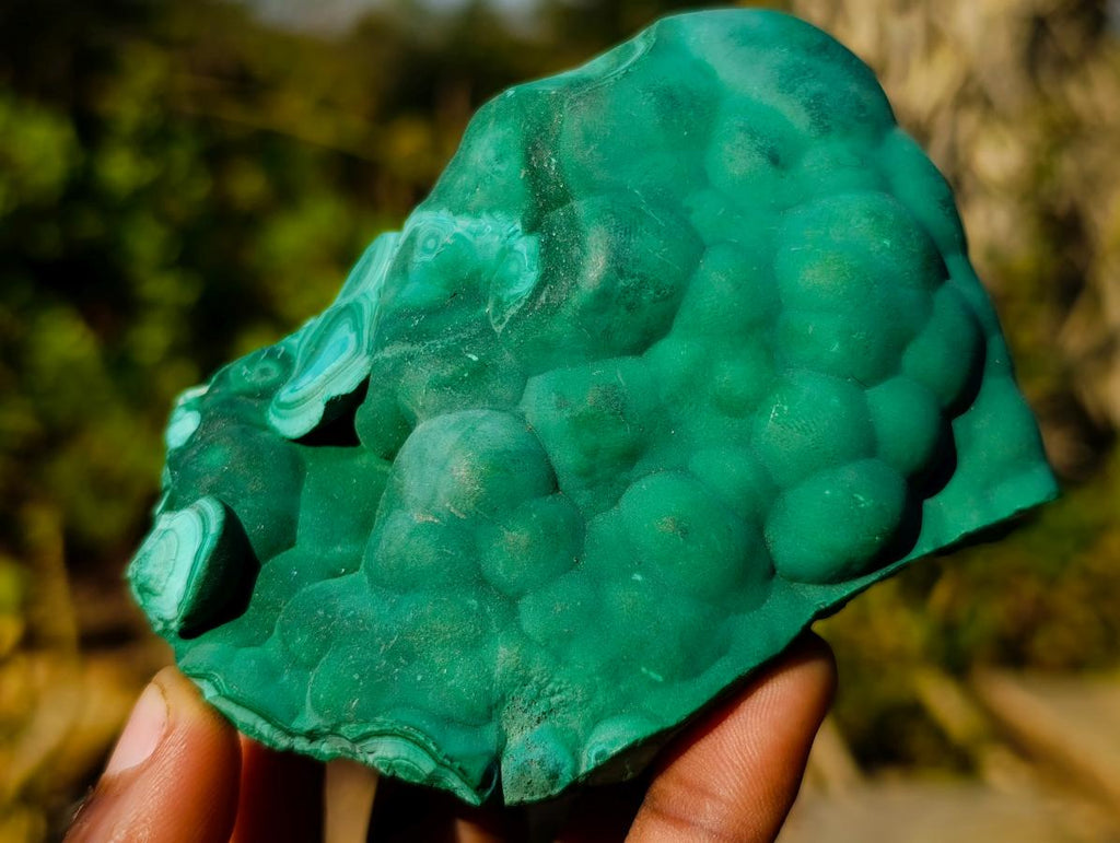 Natural Botryoidal Malachite Specimens x 4 From Congo - Toprock Gemstones and Minerals 