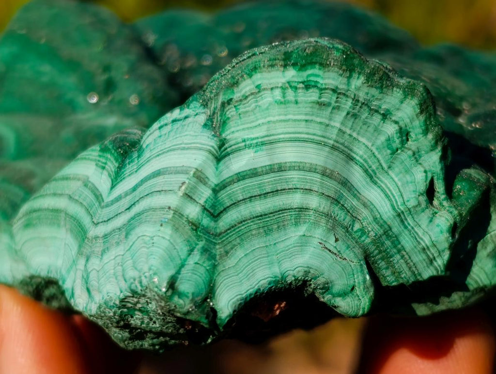 Natural Botryoidal Malachite Specimens x 4 From Congo - Toprock Gemstones and Minerals 