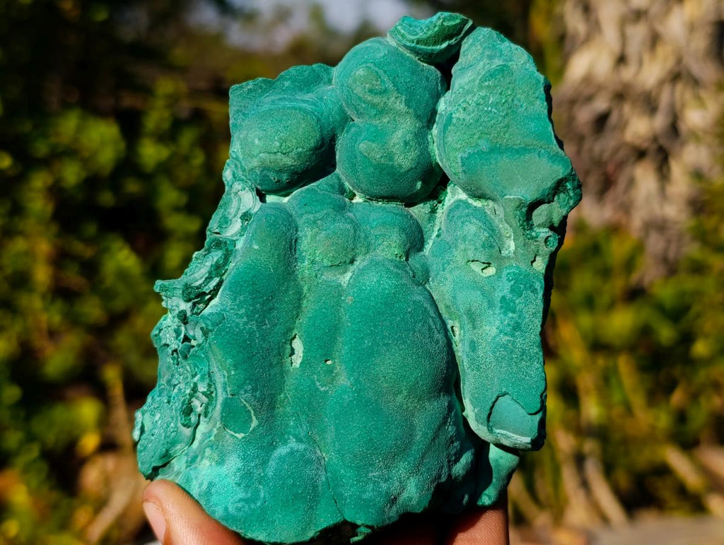 Natural Botryoidal Malachite Specimens x 4 From Congo - Toprock Gemstones and Minerals 