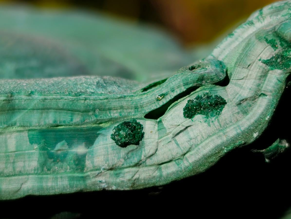 Natural Botryoidal Malachite Specimens x 4 From Congo - Toprock Gemstones and Minerals 