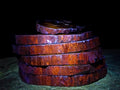 Polished One Side Rich Chocolate Dadoxylon Petrified Wood Slices x 6 From Gokwe, Zimbabwe - Toprock Gemstones and Minerals 