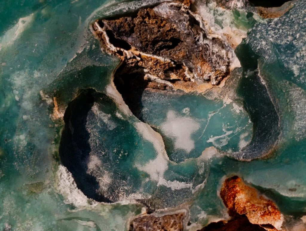 Polished One Side XL Mtorolite Chrysoprase Plates x 2 From Mutorashanga, Zimbabwe - Toprock Gemstones and Minerals 