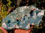 Polished One Side XL Mtorolite Chrysoprase Plates x 2 From Mutorashanga, Zimbabwe - Toprock Gemstones and Minerals 