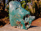 Polished One Side XL Mtorolite Chrysoprase Plates x 2 From Mutorashanga, Zimbabwe - Toprock Gemstones and Minerals 