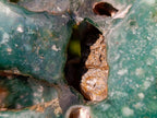 Polished One Side XL Mtorolite Chrysoprase Plates x 2 From Mutorashanga, Zimbabwe - Toprock Gemstones and Minerals 