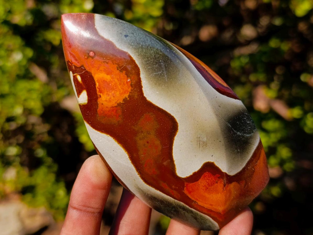 Polished Polychrome Jasper Standing Display Pieces x 6 From Androka, Madagascar - Toprock Gemstones and Minerals 