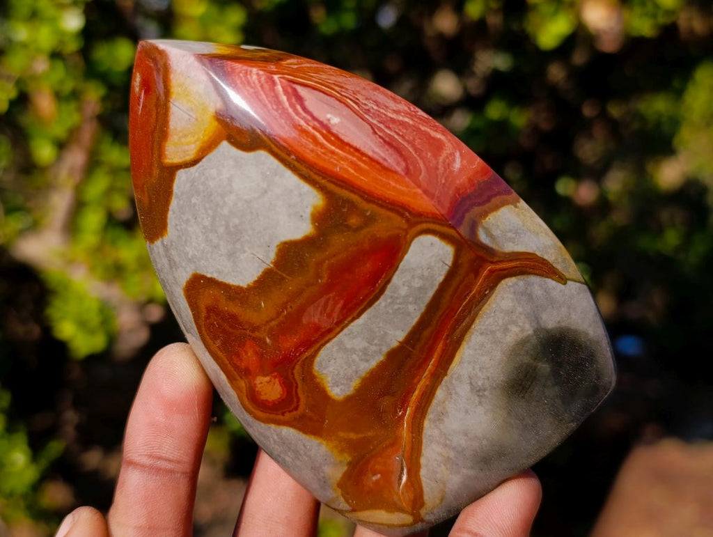 Polished Polychrome Jasper Standing Display Pieces x 6 From Androka, Madagascar - Toprock Gemstones and Minerals 