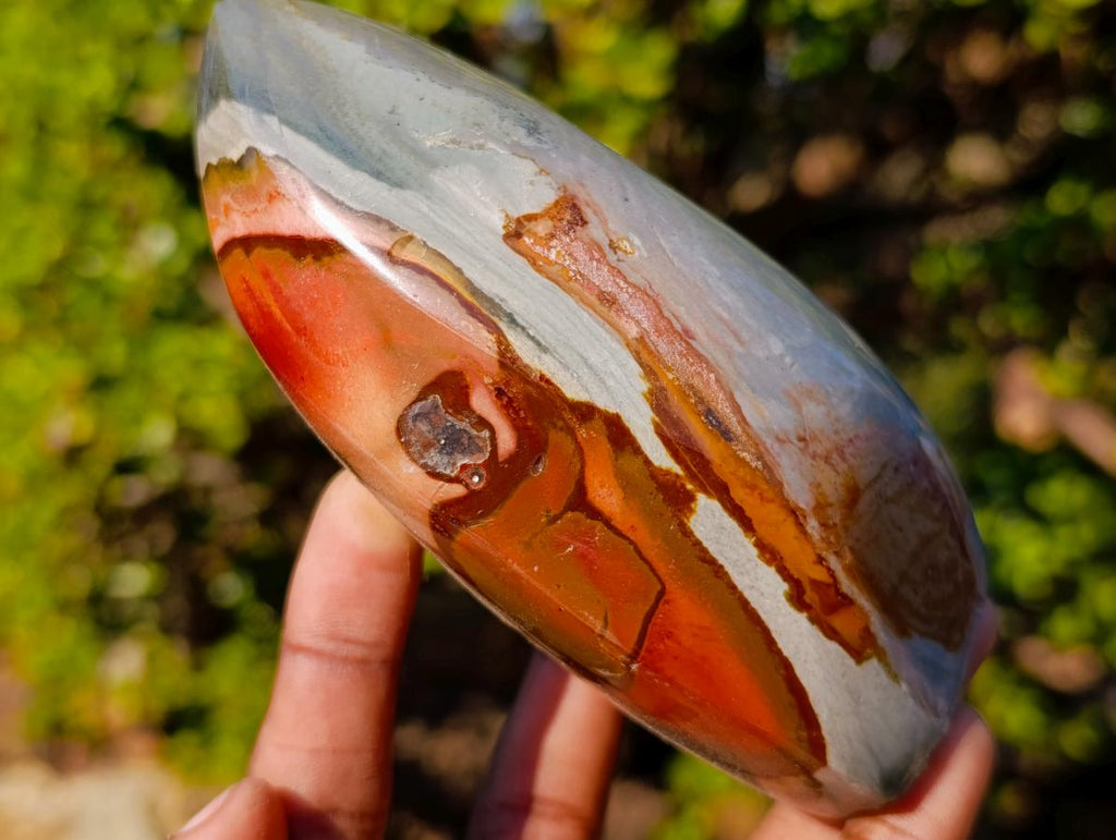 Polished Polychrome Jasper Standing Display Pieces x 6 From Androka, Madagascar - Toprock Gemstones and Minerals 