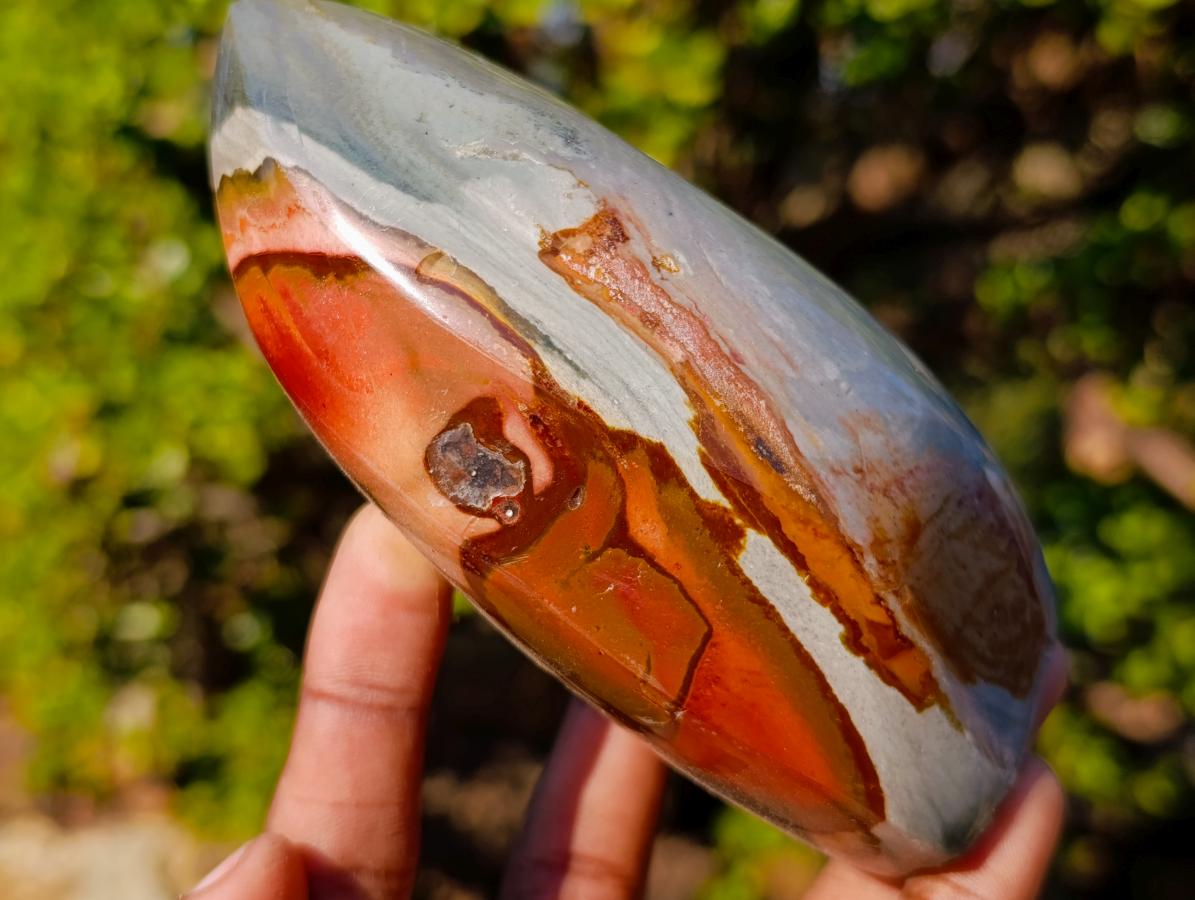 Polished Polychrome Jasper Standing Display Pieces x 6 From Androka, Madagascar - Toprock Gemstones and Minerals 