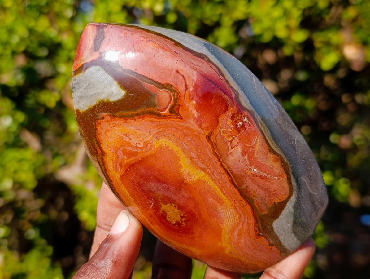 Polished Polychrome Jasper Standing Display Pieces x 6 From Androka, Madagascar - Toprock Gemstones and Minerals 