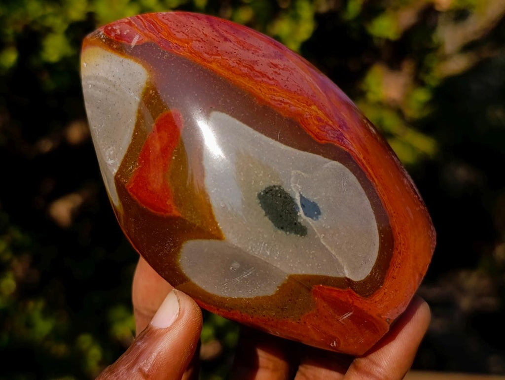 Polished Polychrome Jasper Standing Display Pieces x 6 From Androka, Madagascar - Toprock Gemstones and Minerals 