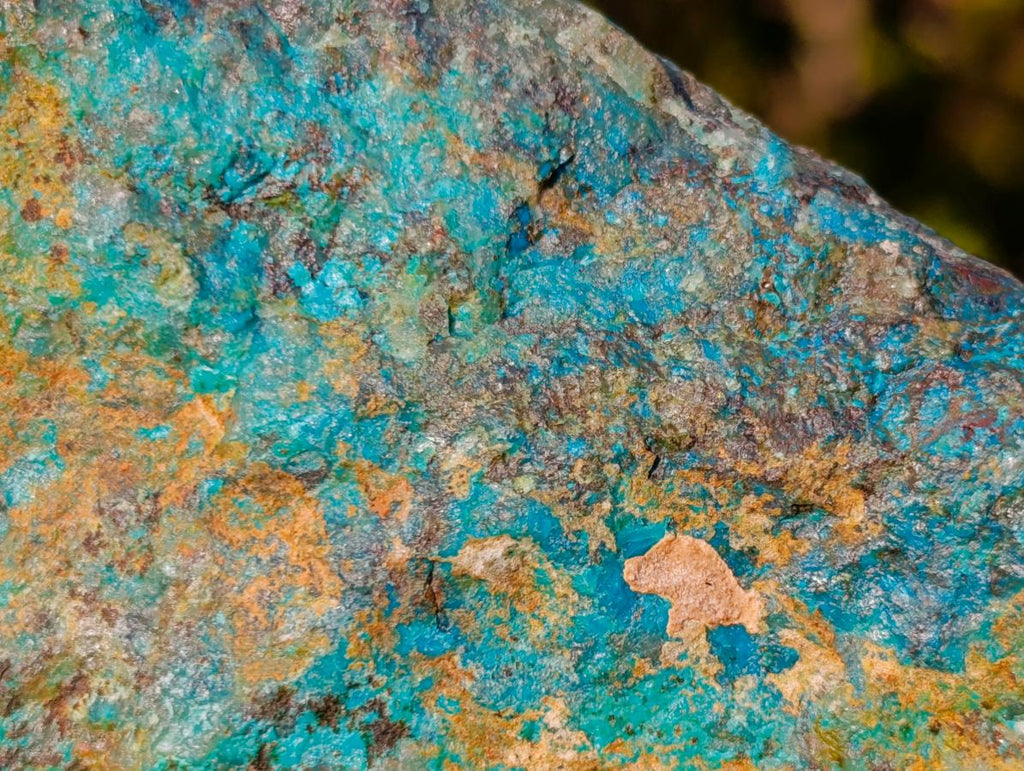 Natural Shattuckite Cobbed Pieces x 4 From Kaokoveld, Namibia - Toprock Gemstones and Minerals 