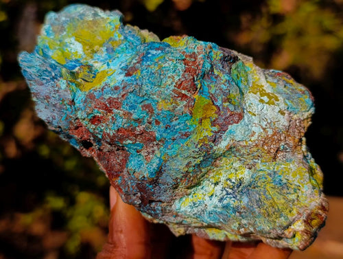Natural Shattuckite Cobbed Pieces x 4 From Kaokoveld, Namibia - Toprock Gemstones and Minerals 