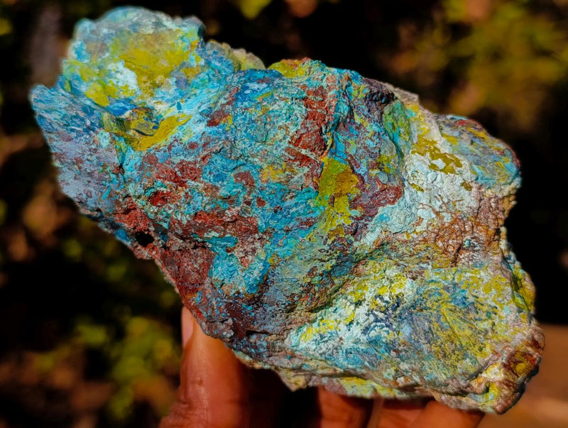 Natural Shattuckite Cobbed Pieces x 4 From Kaokoveld, Namibia - Toprock Gemstones and Minerals 